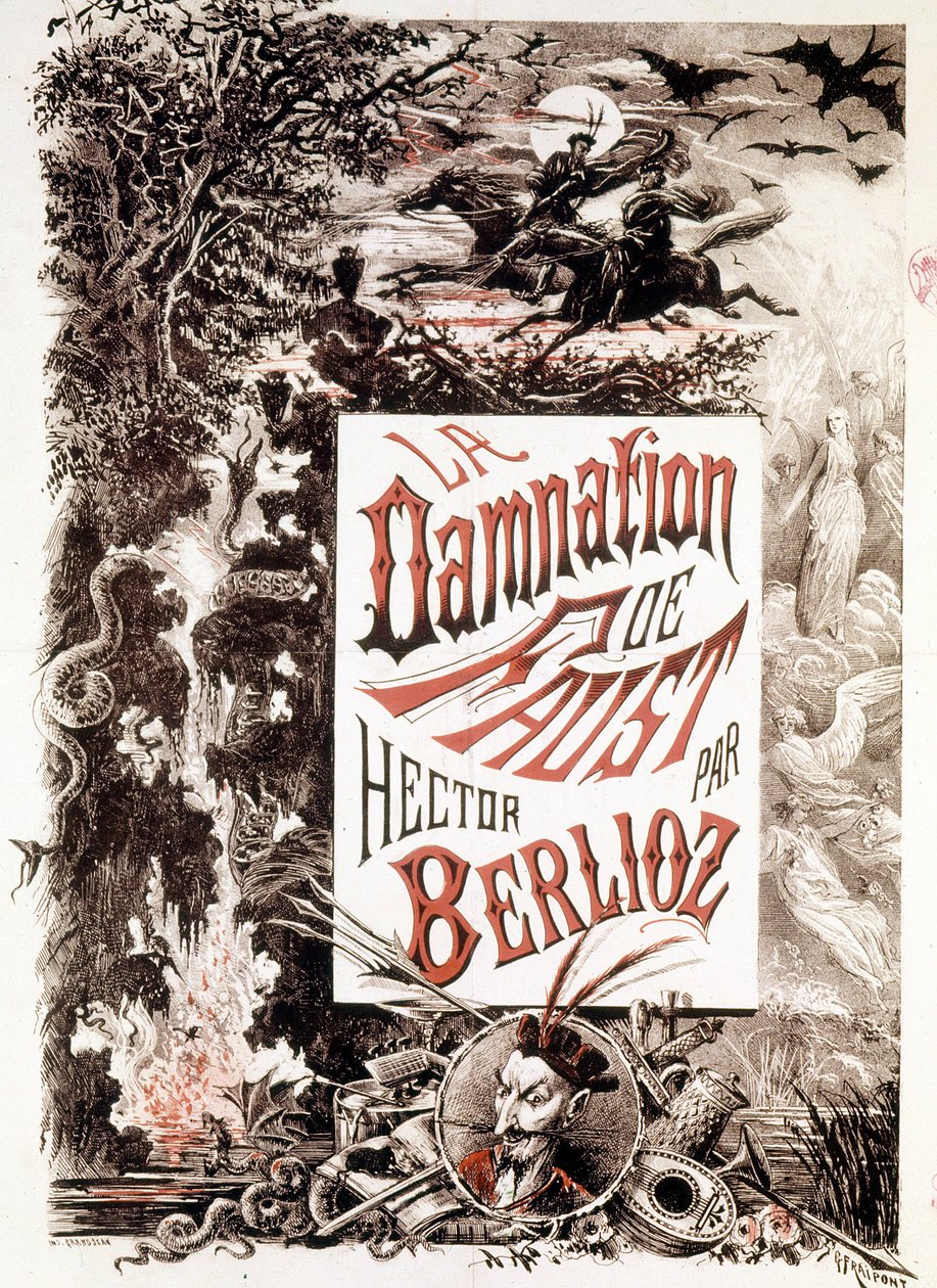 Poster of La Damnation de Faust by Hector Berlioz by Unknown artist