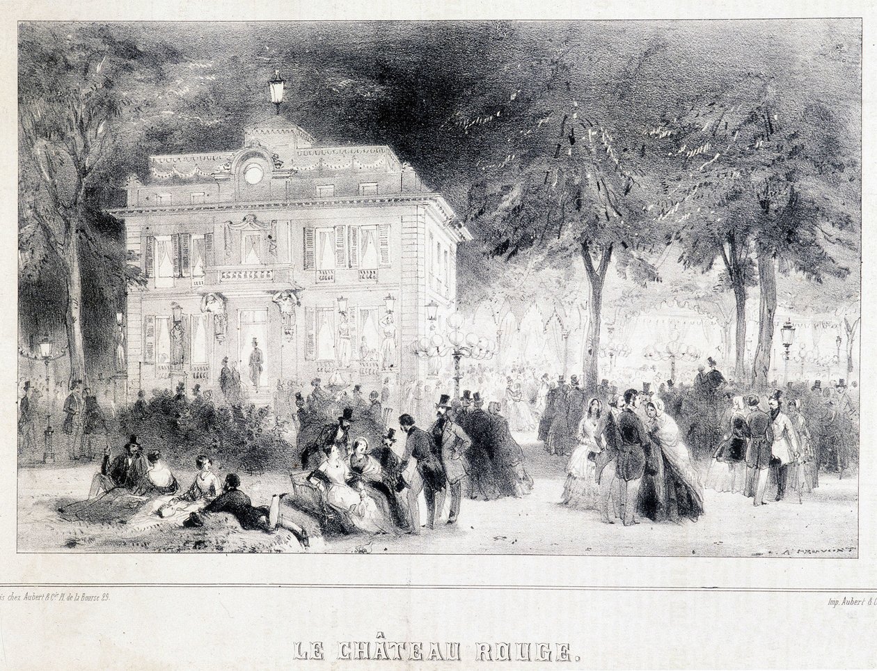 Reception in front of the red castle by Unknown artist
