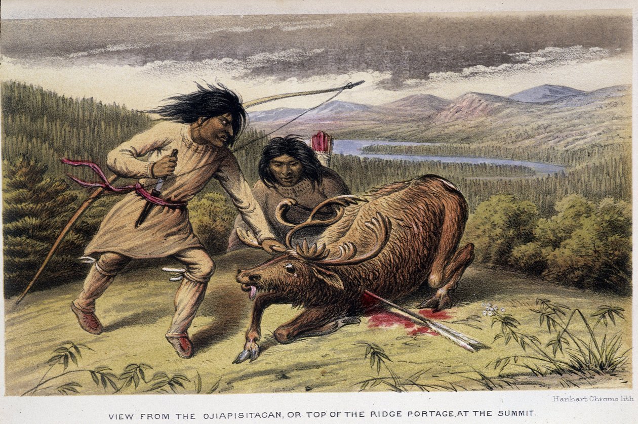 Reindeer Hunting Indians - in 