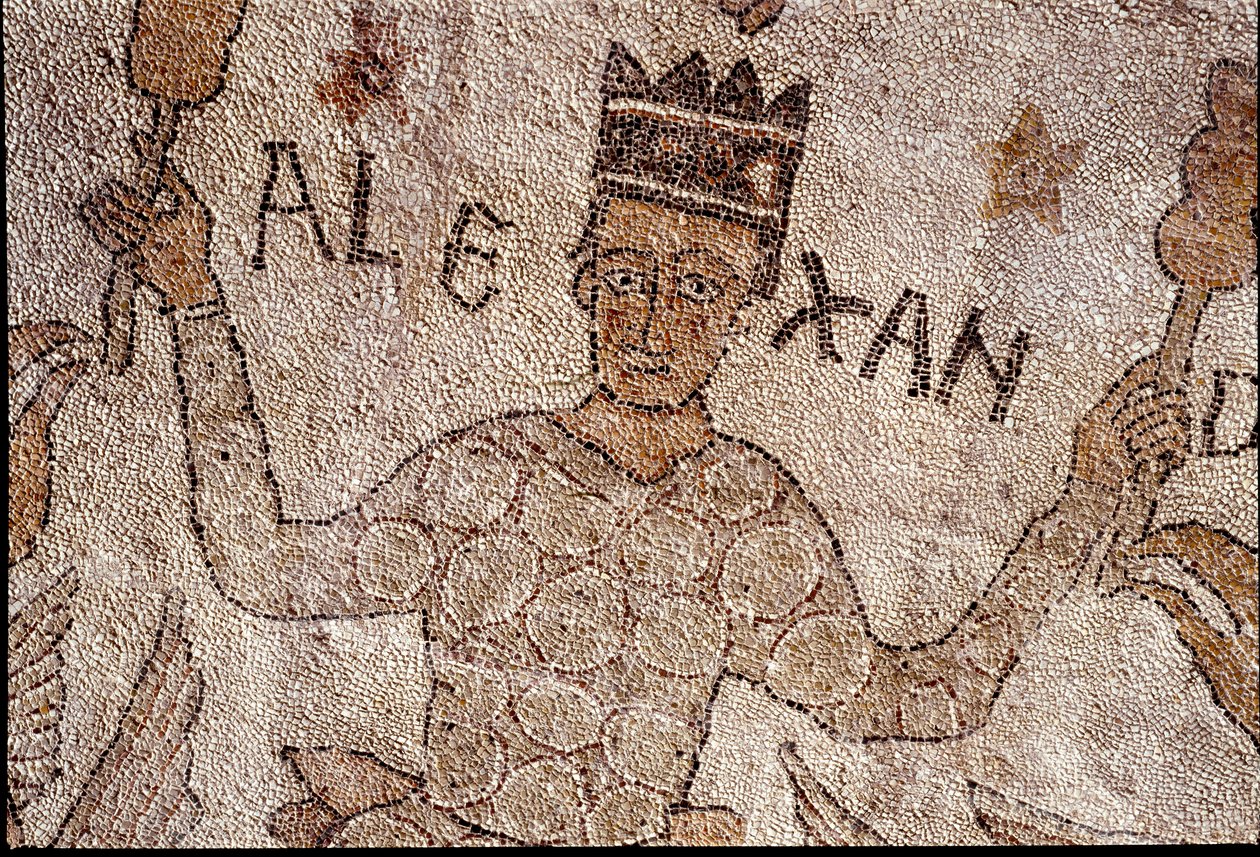 Representation of Alexander the Great surrounded by Indian fauna during the conquest of India by Unknown artist