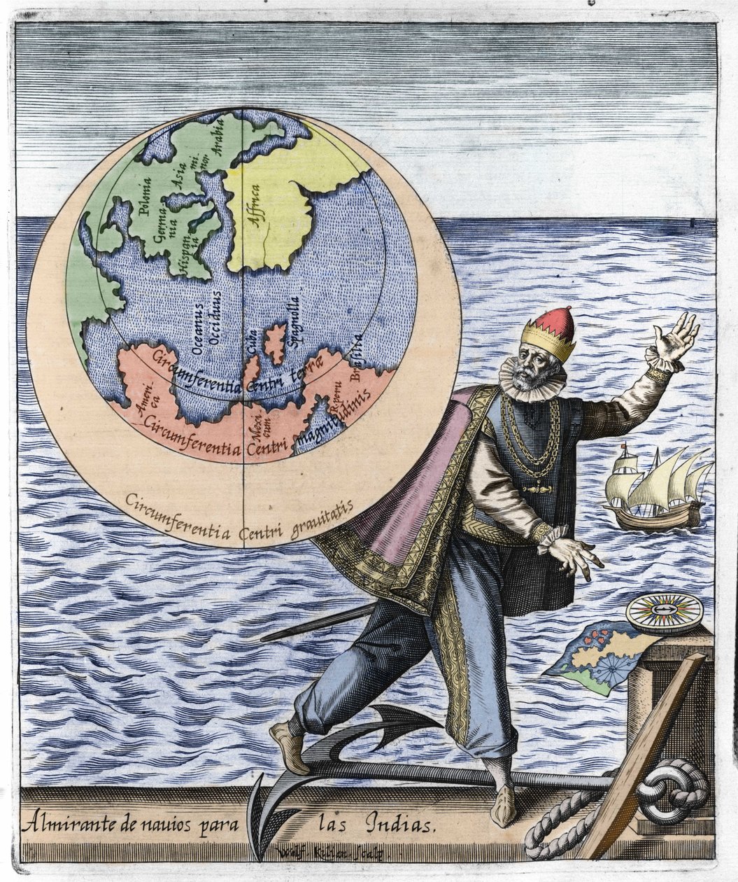 Representation of Christopher Columbus (1451-1506) - in 
