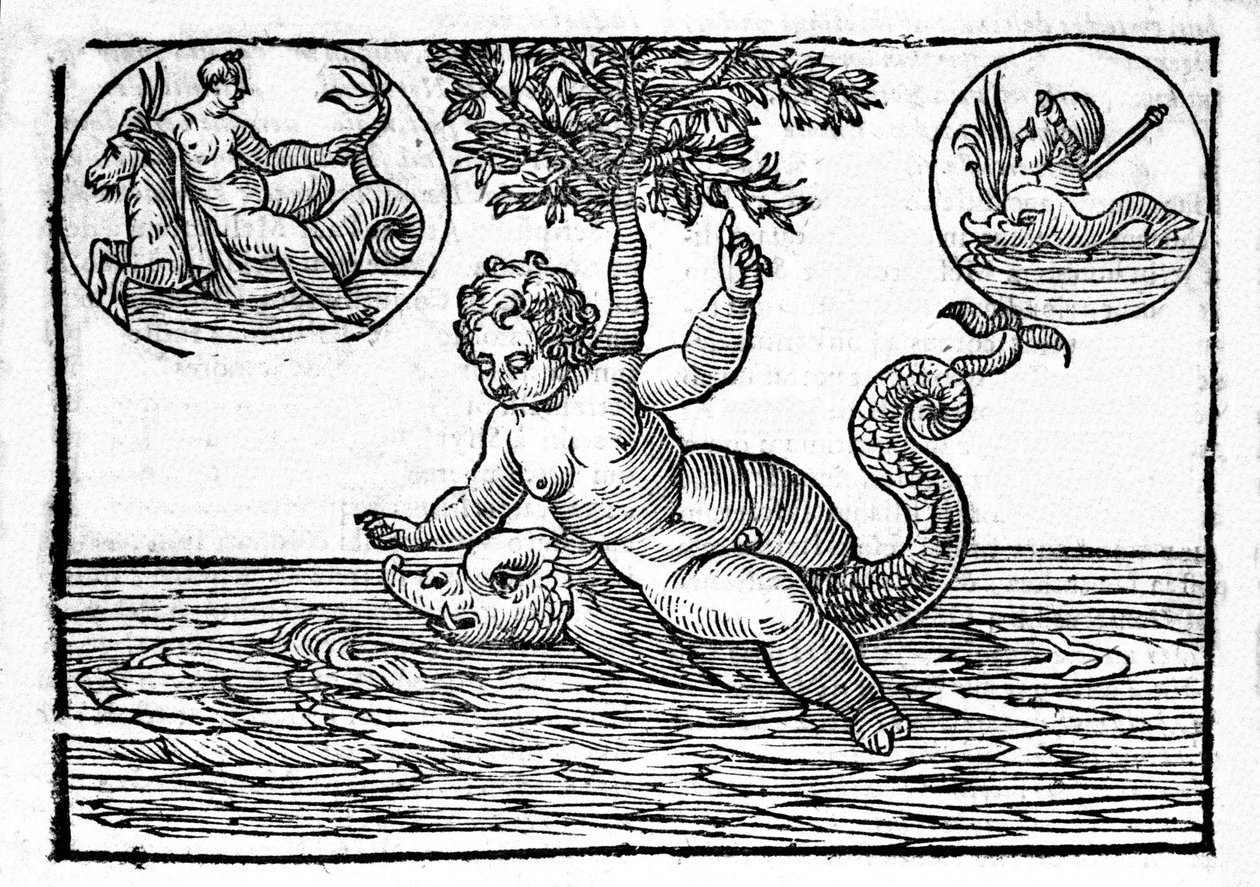 Representation of Ino, God of the Sea, and His Son Palemon