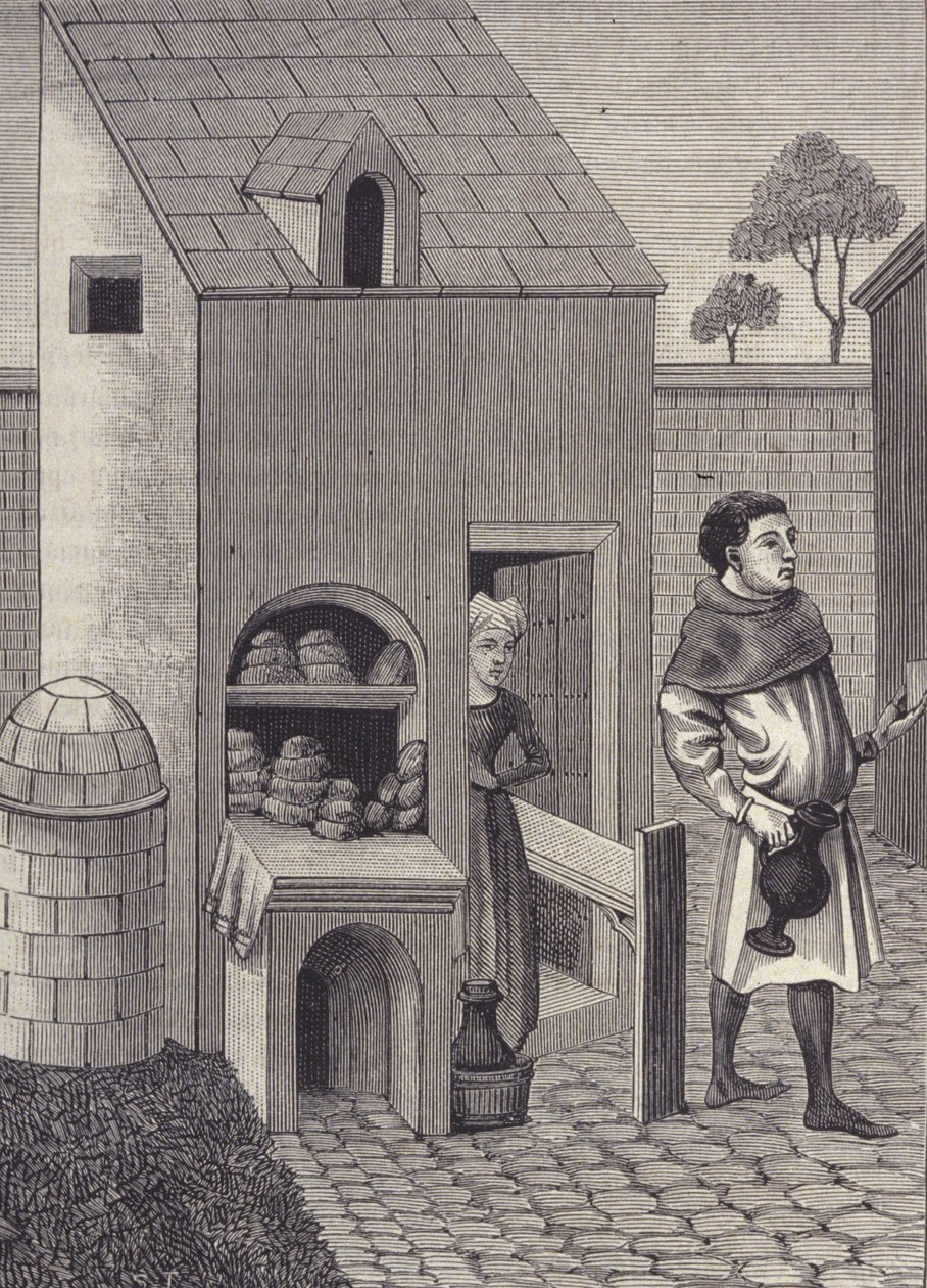 Representation of a baker in the 15th century. by Unknown artist