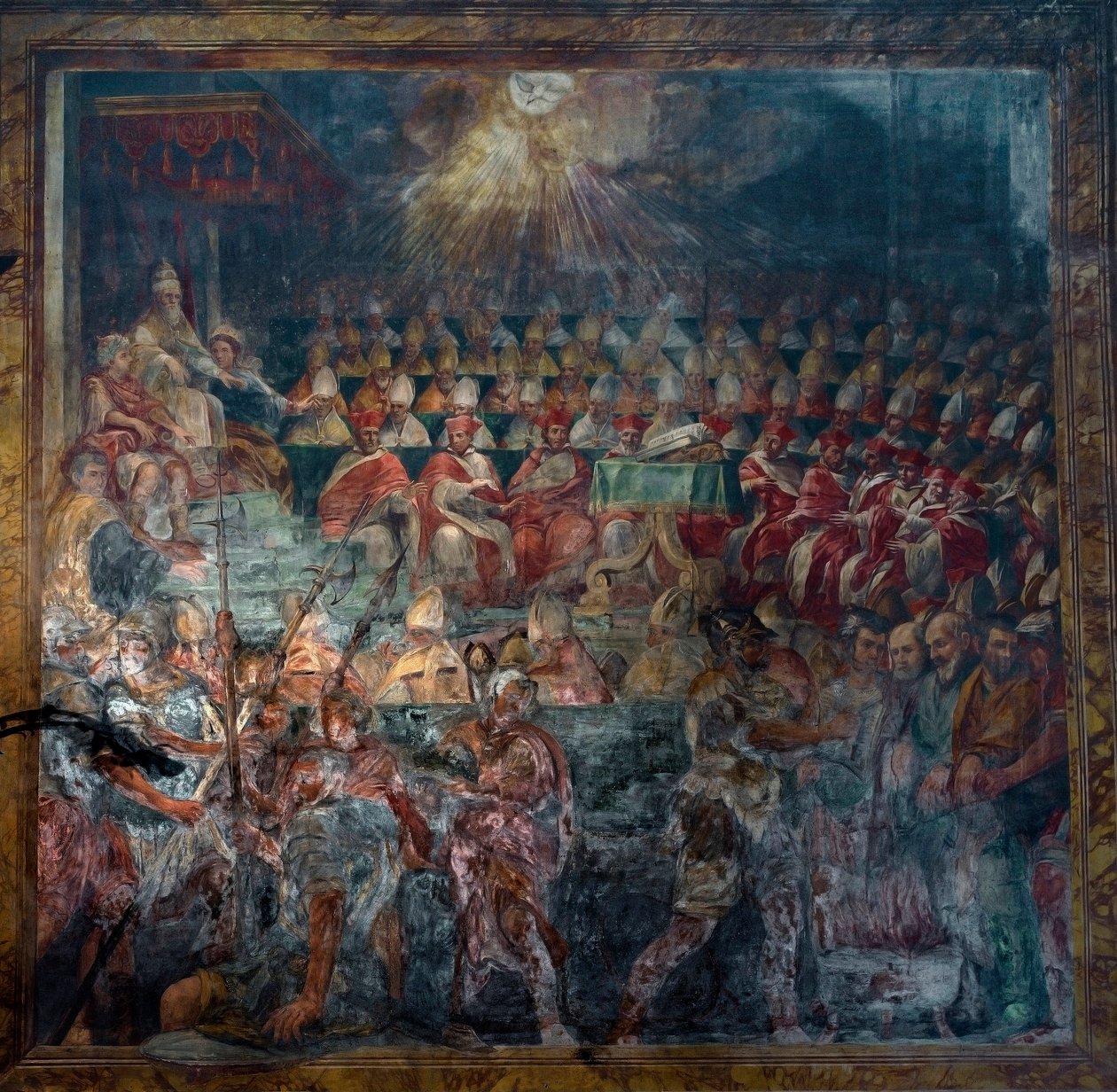 Representation of the First Council of Nicea, First Ecumenical Council, in 325 by Unknown artist