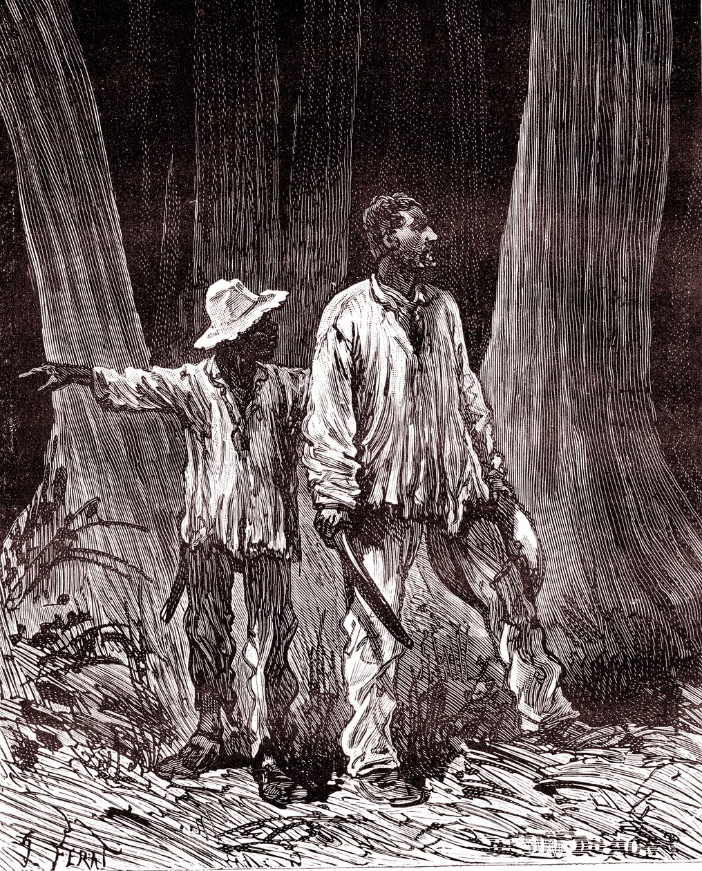 Rubber Hunters Lost in the Brazil Jungle by Unknown artist