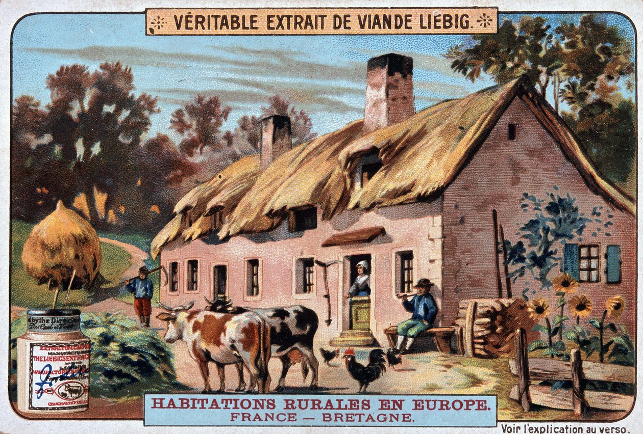 Rural housing of Brittany by Unknown artist