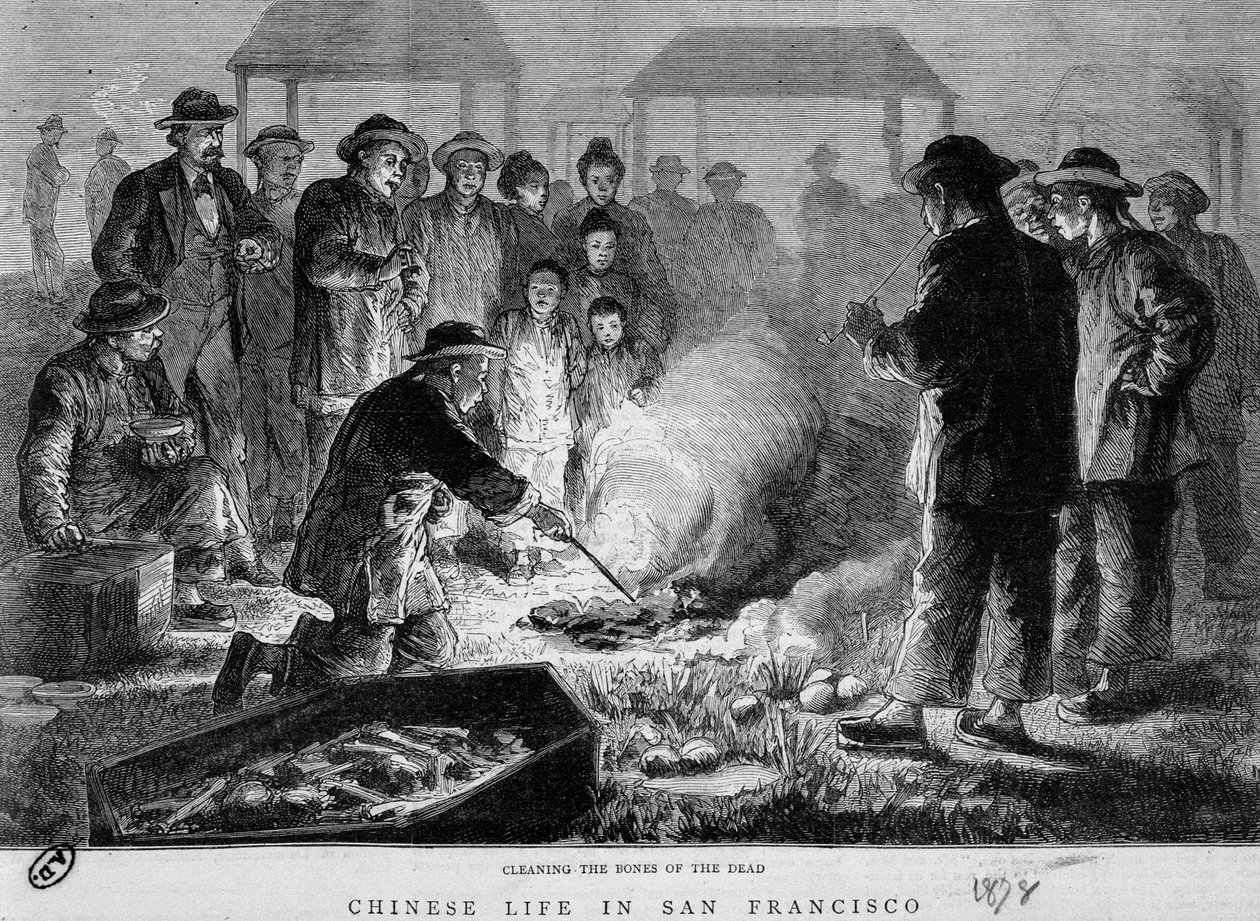 San Francisco Chinese reviving the bones of the dead by Unknown artist