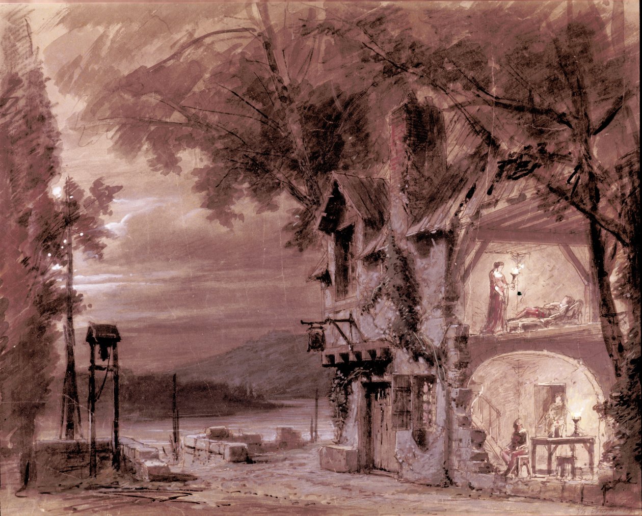 Scenography of Philippe Chaperon for the opera 