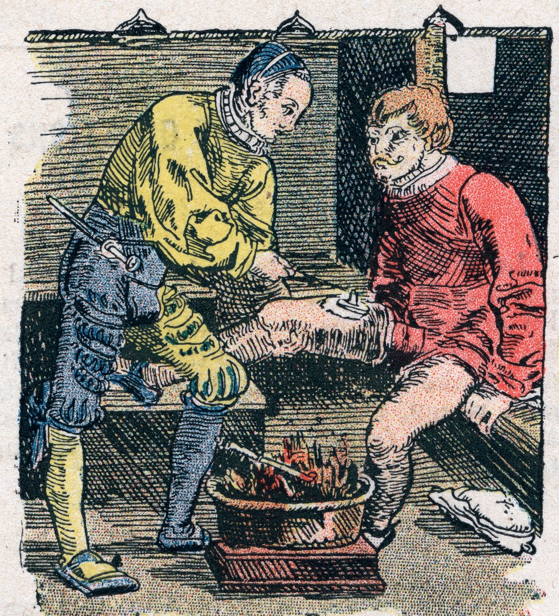 Surgeon giving a wound in 1528 by Unknown artist