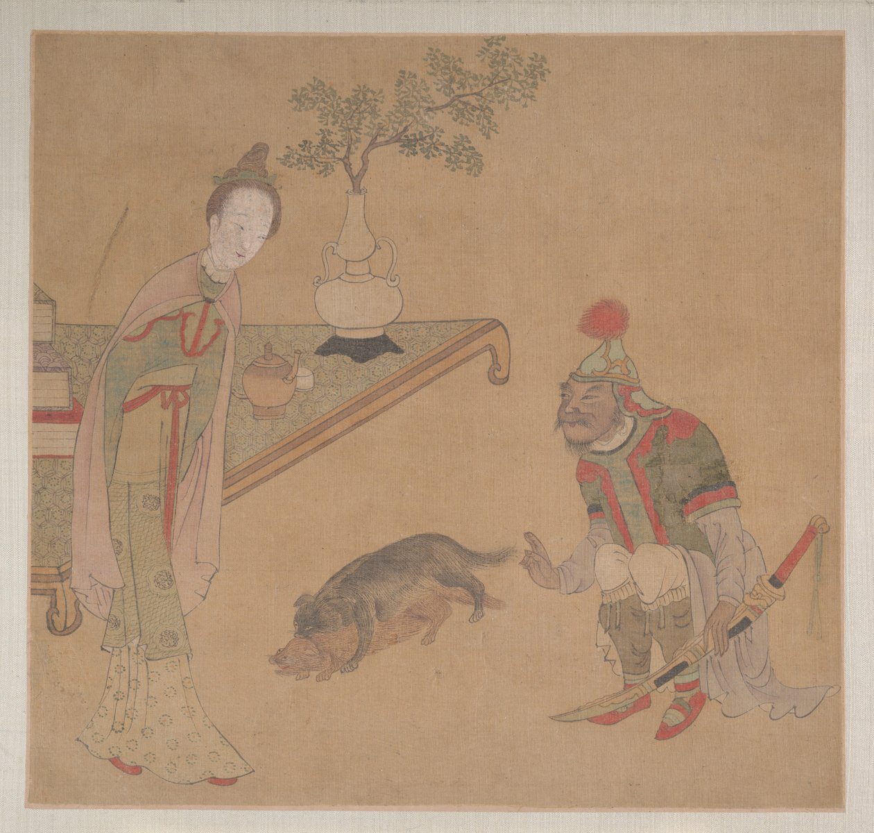 Tartar Officer with Blonde Lady by Unknown Artist
