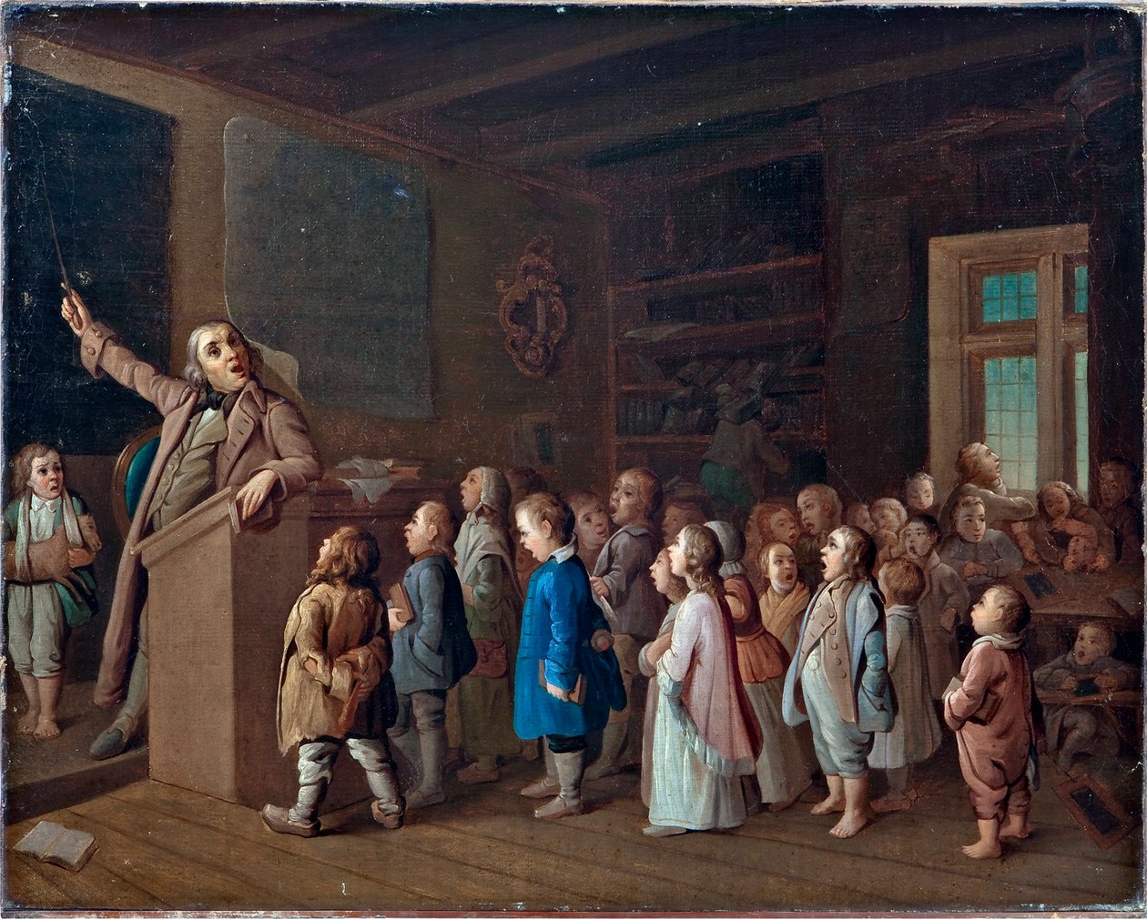 Teaching in the Country School by Unknown artist
