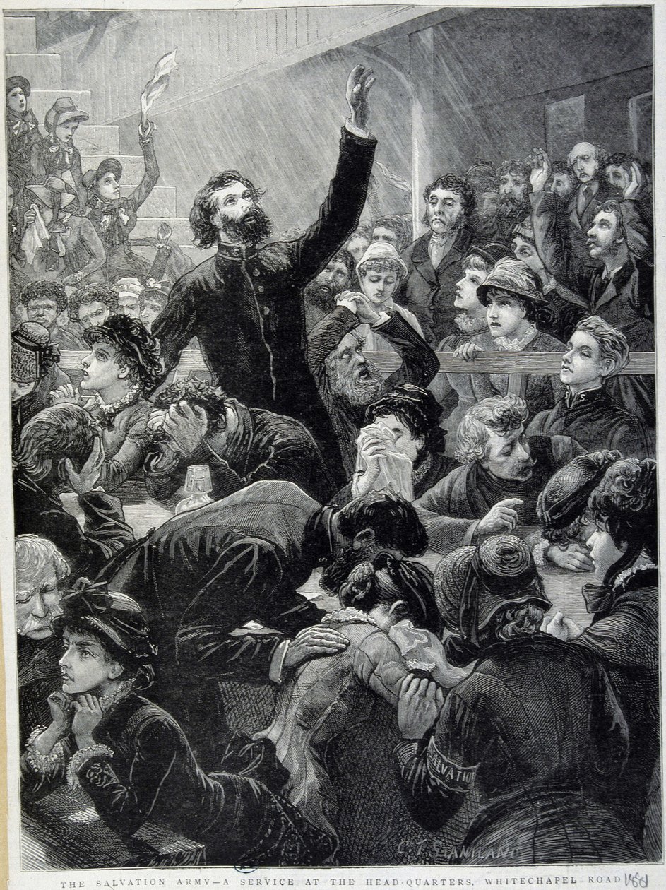 The Salvation Army - Distribution at Whitechapel Road Headquarters in 1881 by Unknown artist