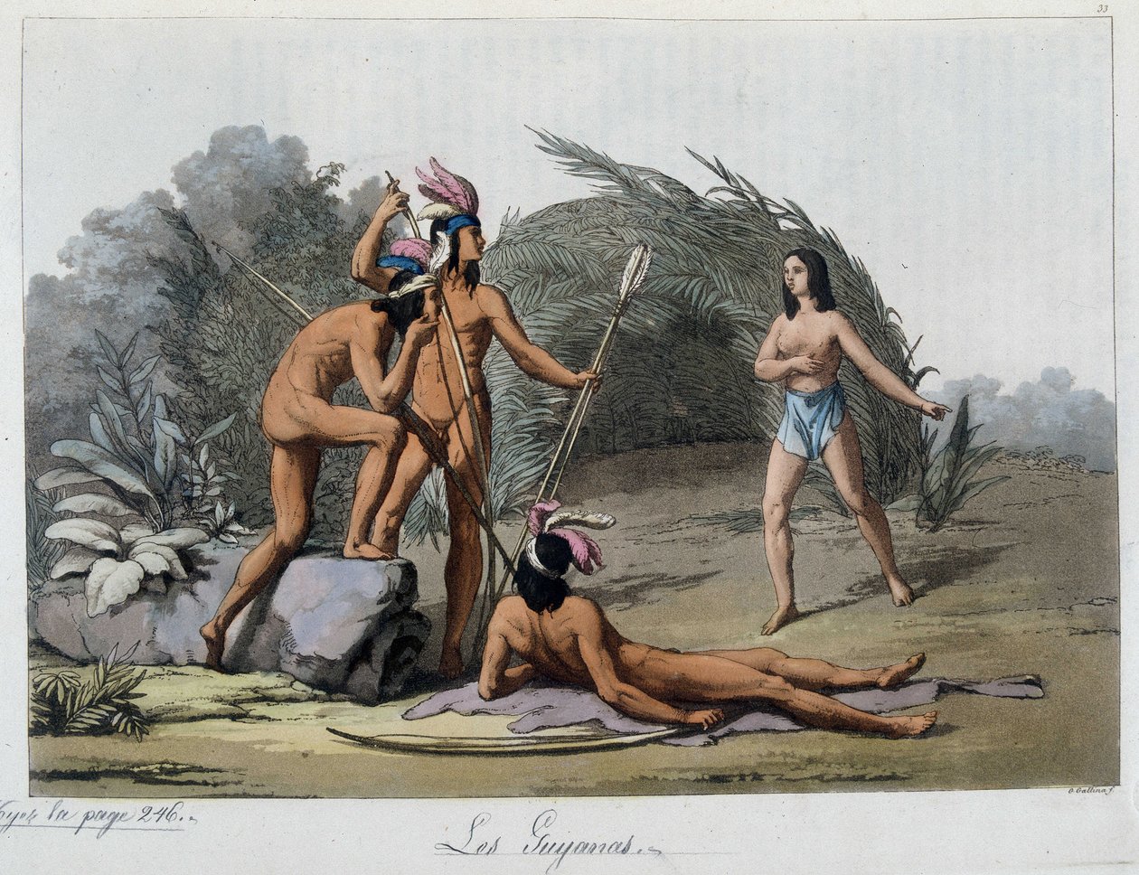 The Guijanas, Indians of Paraguay. In "The old and modern costume" by Unknown artist