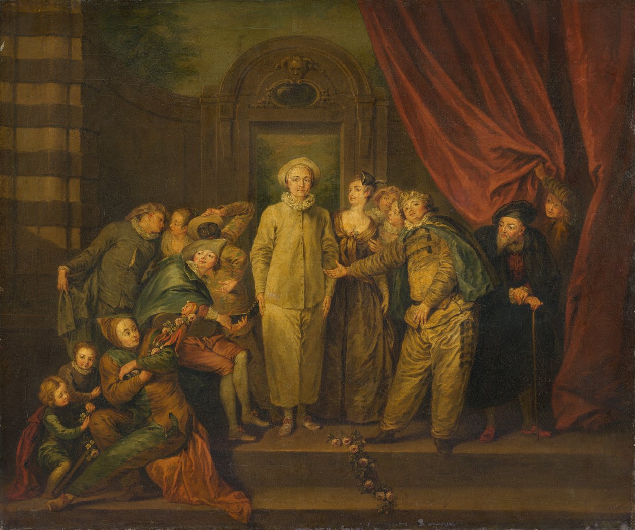 The Italian Comedians by Unknown Artist