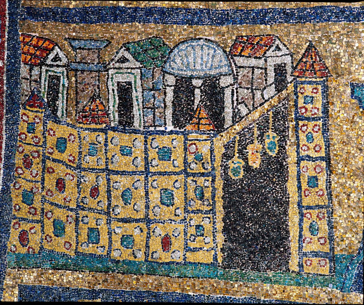 The Vision of Celestial Jerusalem: Detail of Jerusalem in Fortified Citadel by Unknown artist