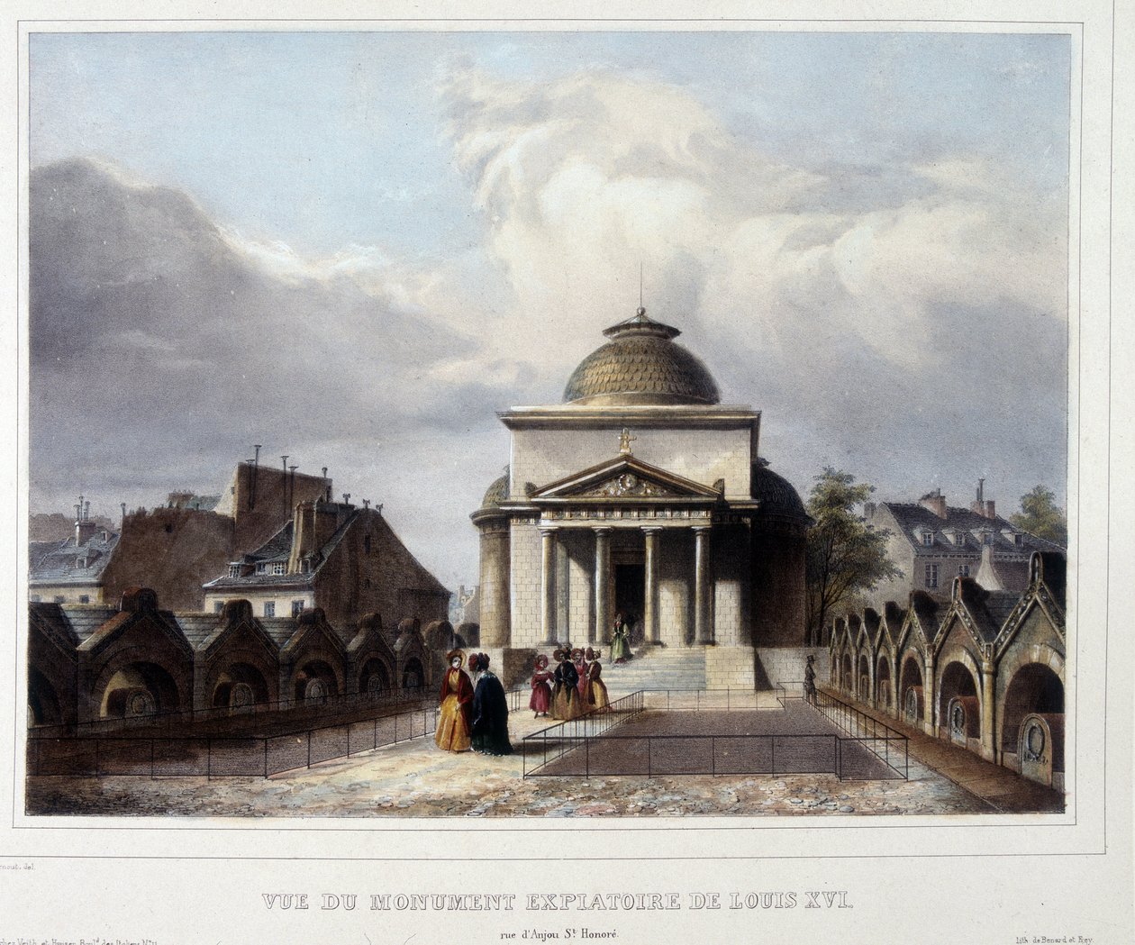 The atonement chapel of Louis XVI in Paris by Unknown artist