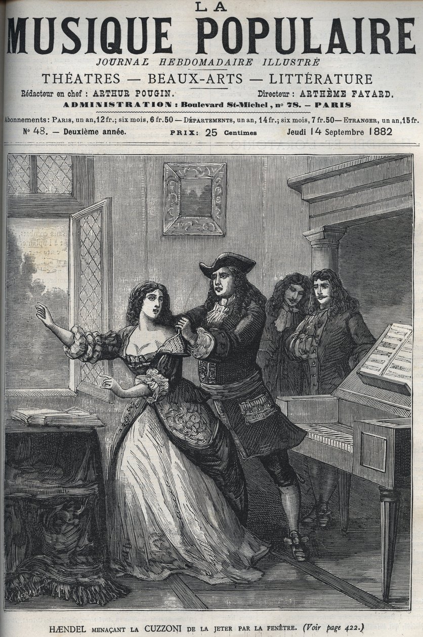 The composer George Frederick Handel (Georg Friedrich Handel) by Unknown artist