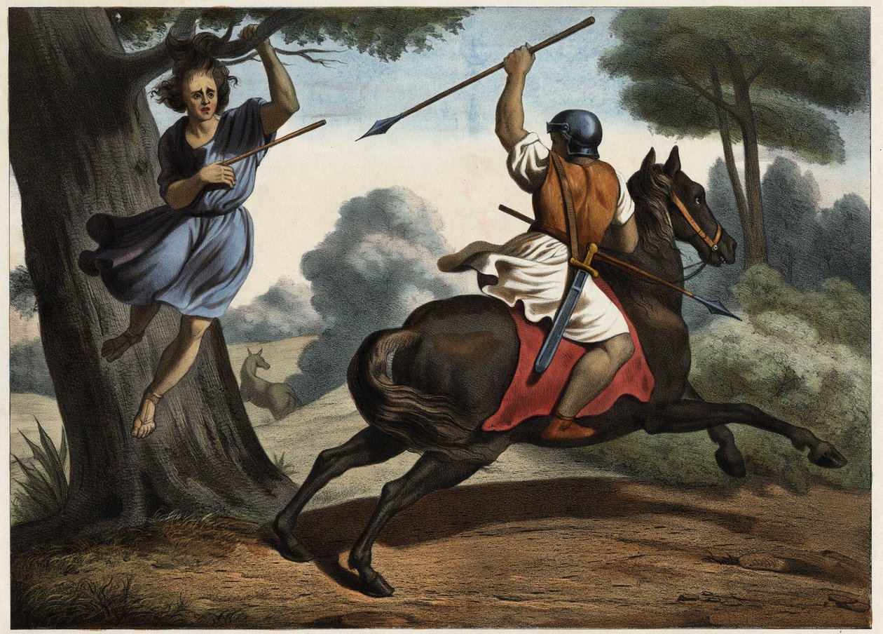 The death of Absalom. After the defeat against his father