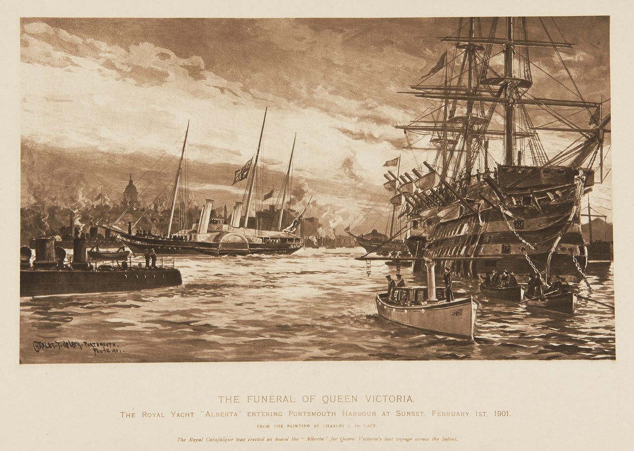 The funeral of Queen Victoria by Unknown Artist