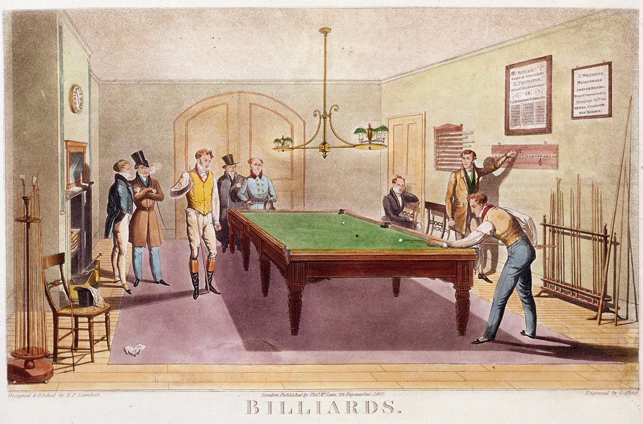 The Game of Billiards by Unknown artist