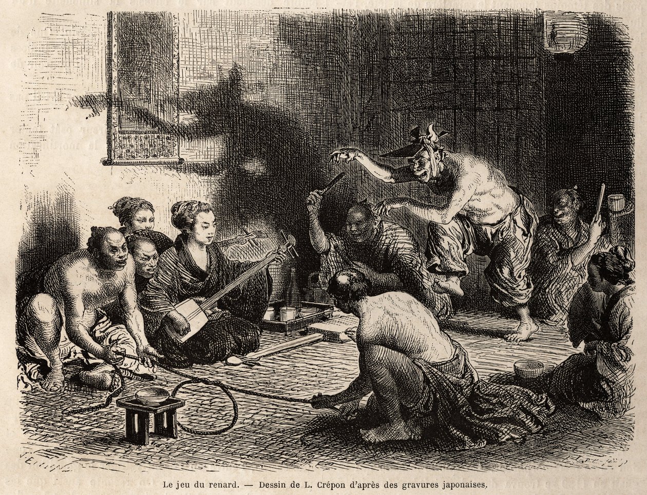The game of the fox, a game involving singing and hand beats, where the loser drinks a cup of alcohol by Unknown artist