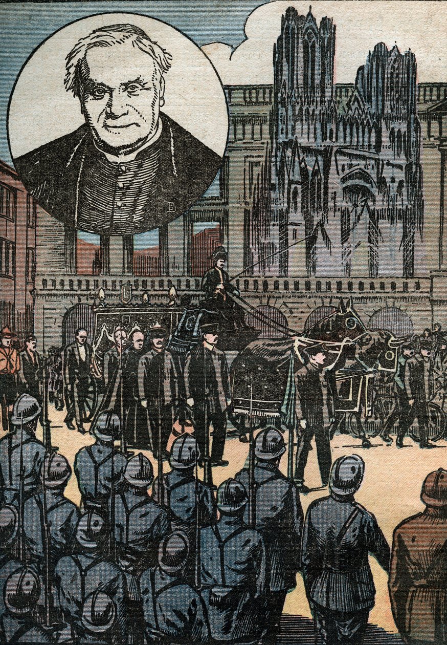 The Funerals of Cardinal Louis Joseph Luçon (1842-1930), Archbishop of Reims, Celebrated in the Cathedral Notre Dame de Reims by Unknown Artist