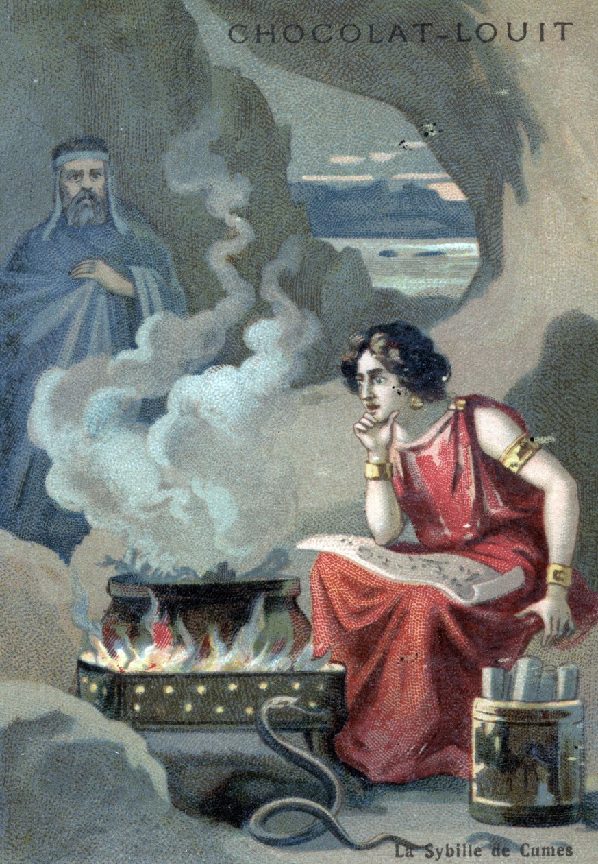 The Priestess Cumean Sibyl Presiding over the Apollonian Oracle at Cumae