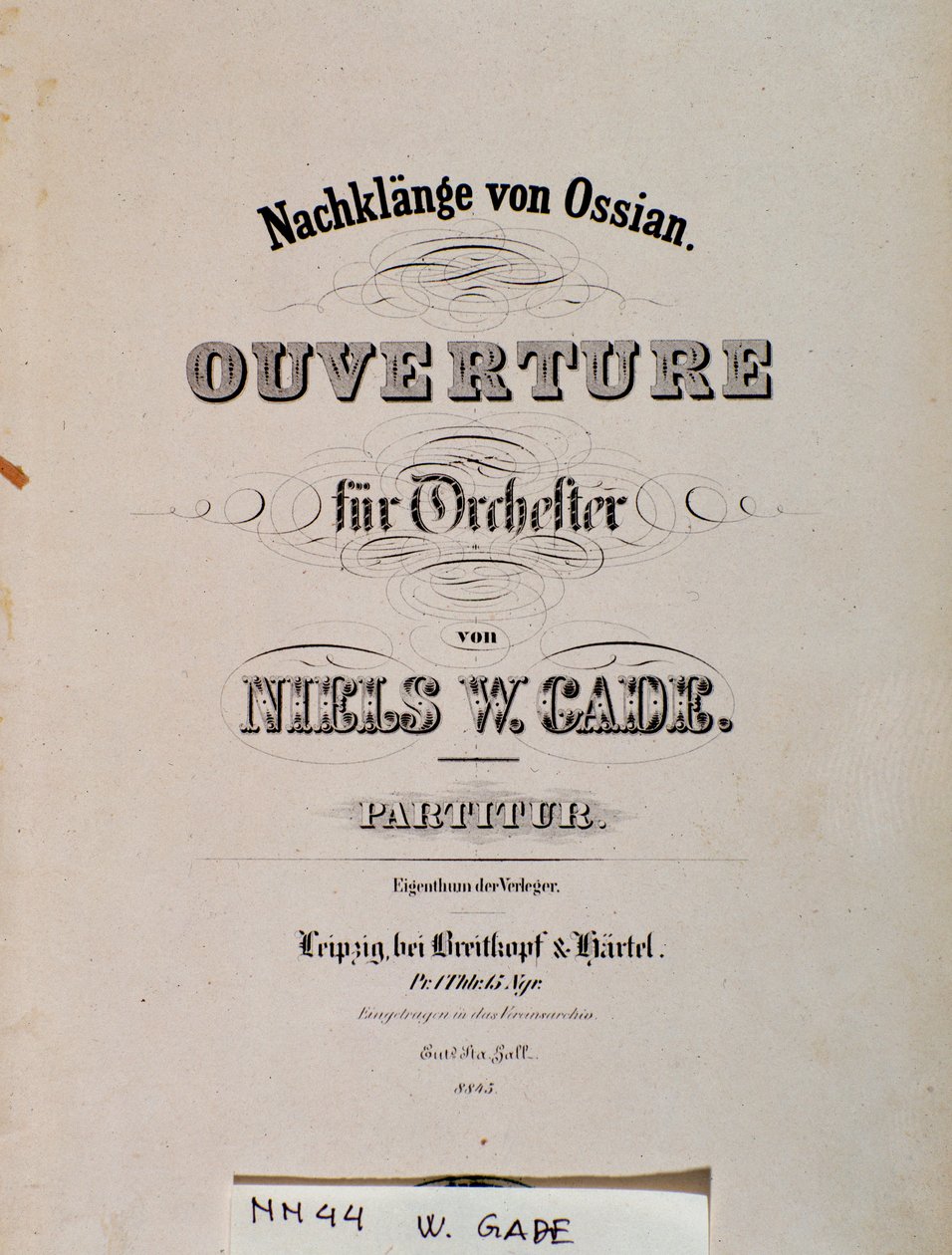 Title Page of the Sheet Music of Souvenirs D