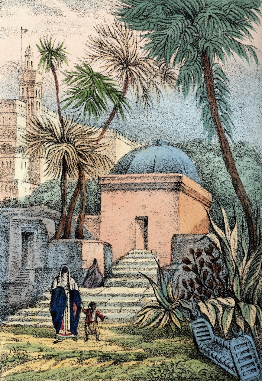 Tombs of the Moorish inhabitants of Algiers in a cemetery of Bab-el-Oued by Unknown artist
