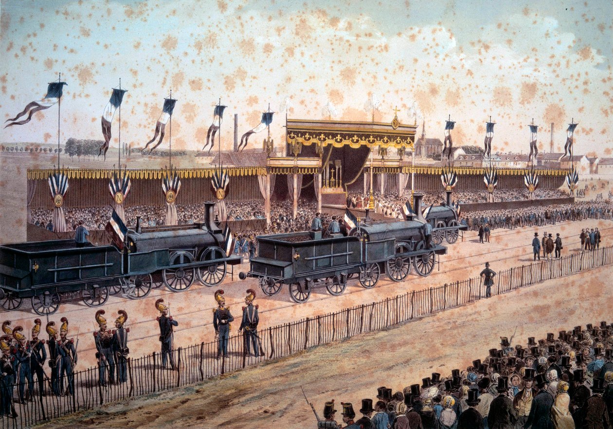 Inauguration of the Railway Line Between Paris and Strasbourg by Unknown artist