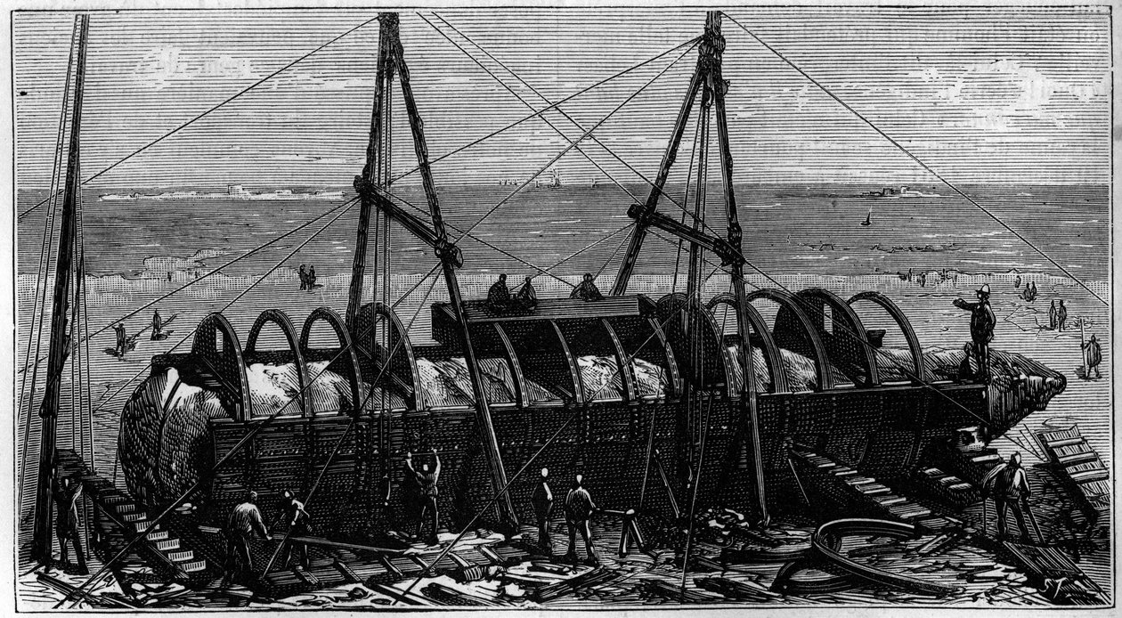Transport of the Obelisk Known as Needle of Cleopatra from Egypt to England by Unknown artist
