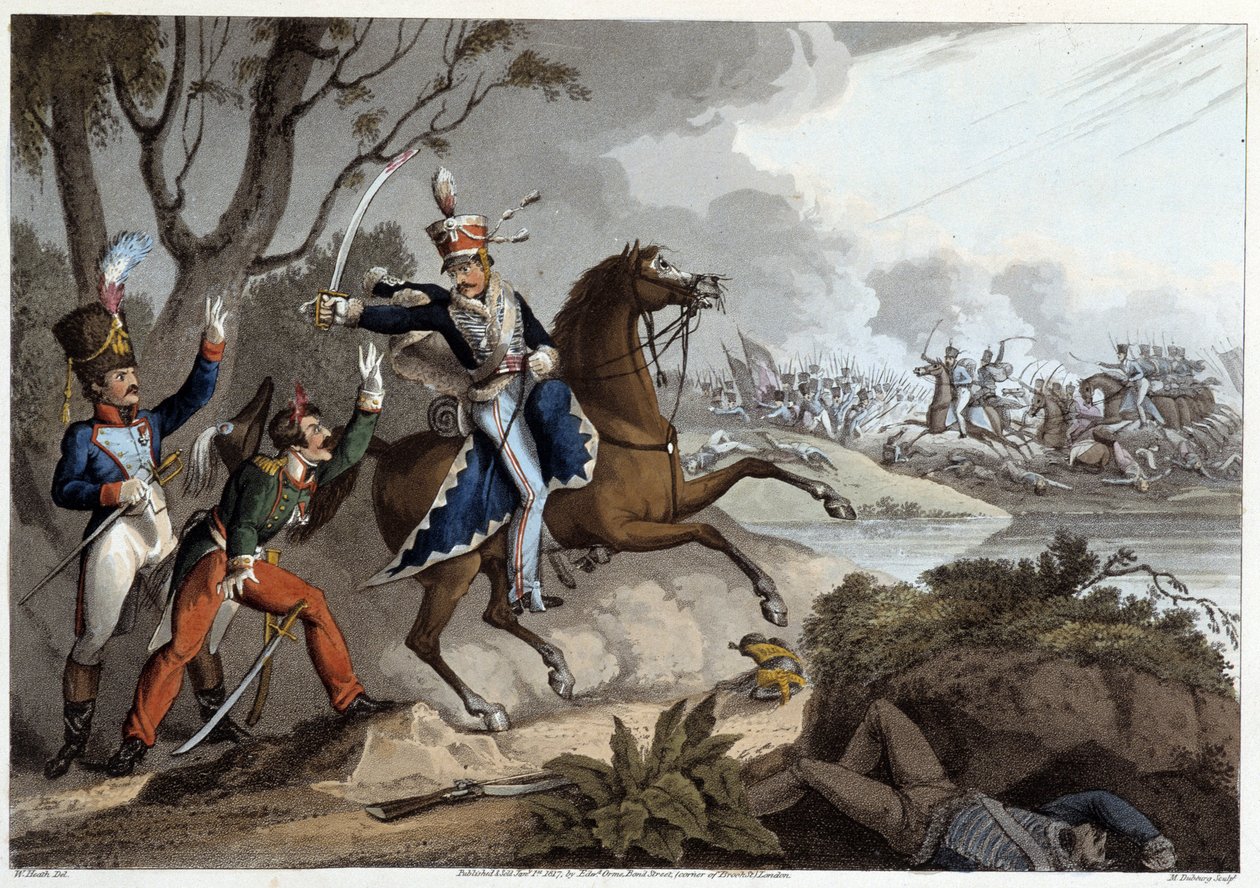 Two French officers taken prisoner at the Battle of Albuera - in 