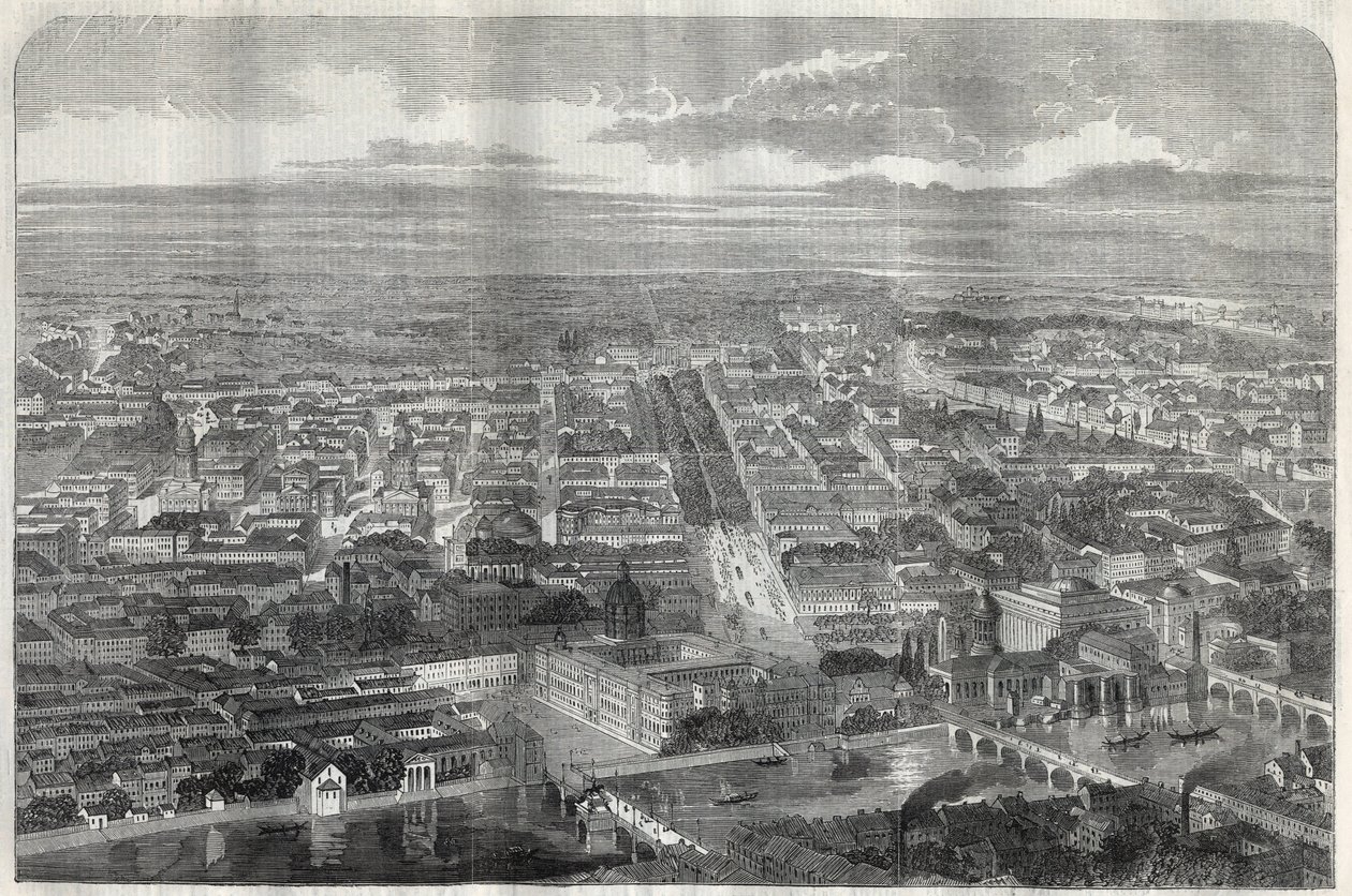 View of the City of Berlin in 1858. by Unknown artist