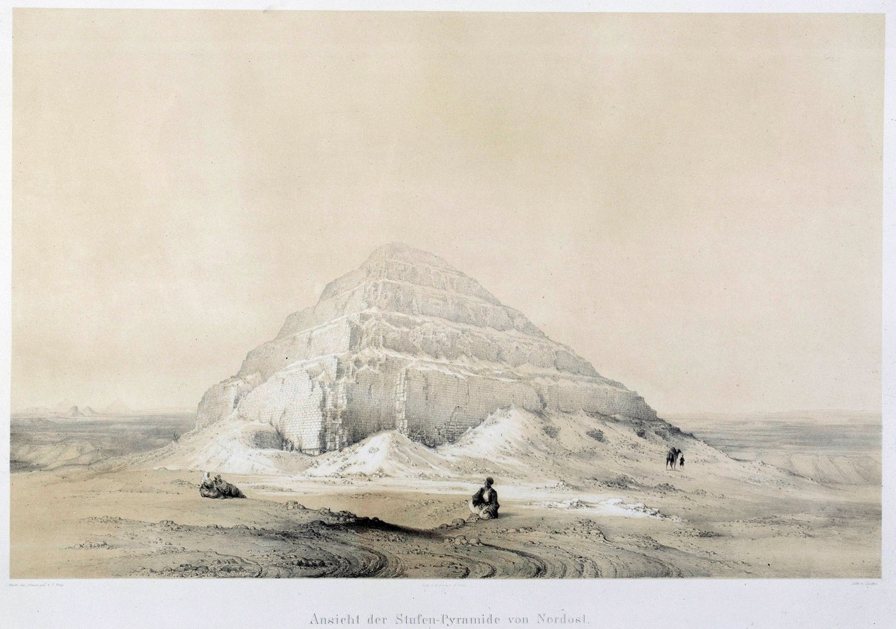 View of the Pyramid of Saqqarah by Unknown artist
