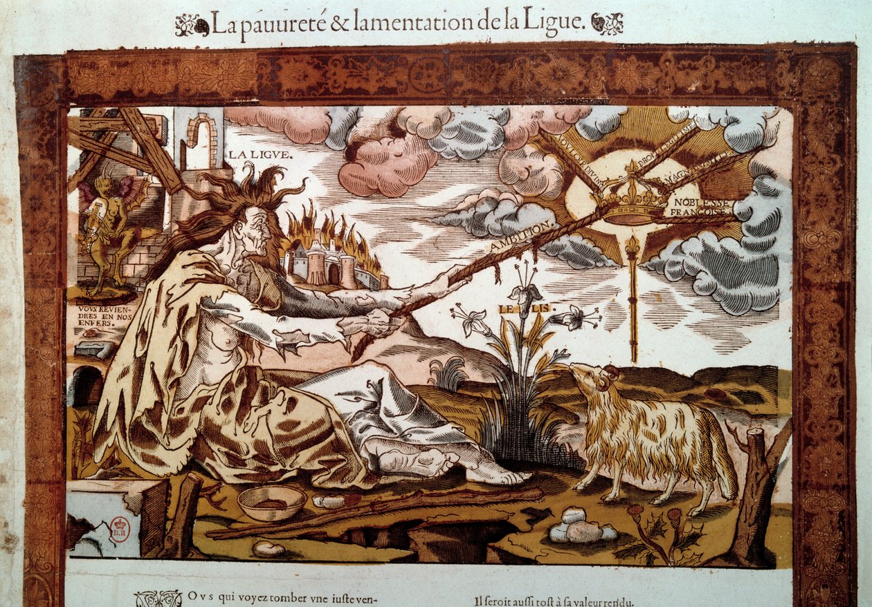 War of Religion: Allegory About Poverty and Lamentations of the Holy League by Unknown artist