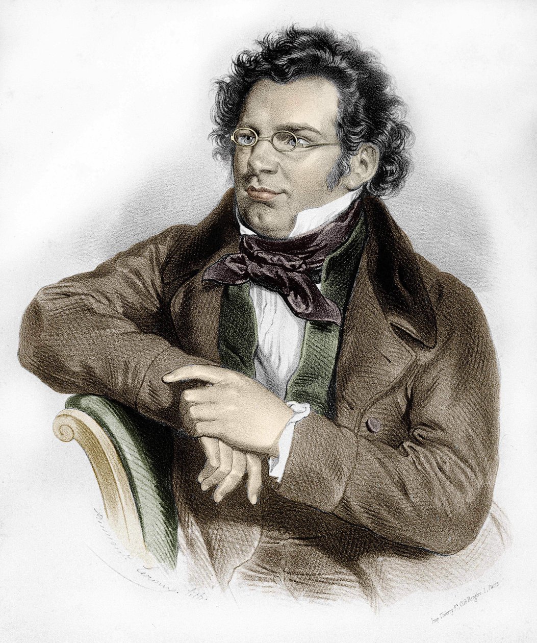 Portrait of Franz Schubert (1797-1828), Austrian Composer by Unknown artist