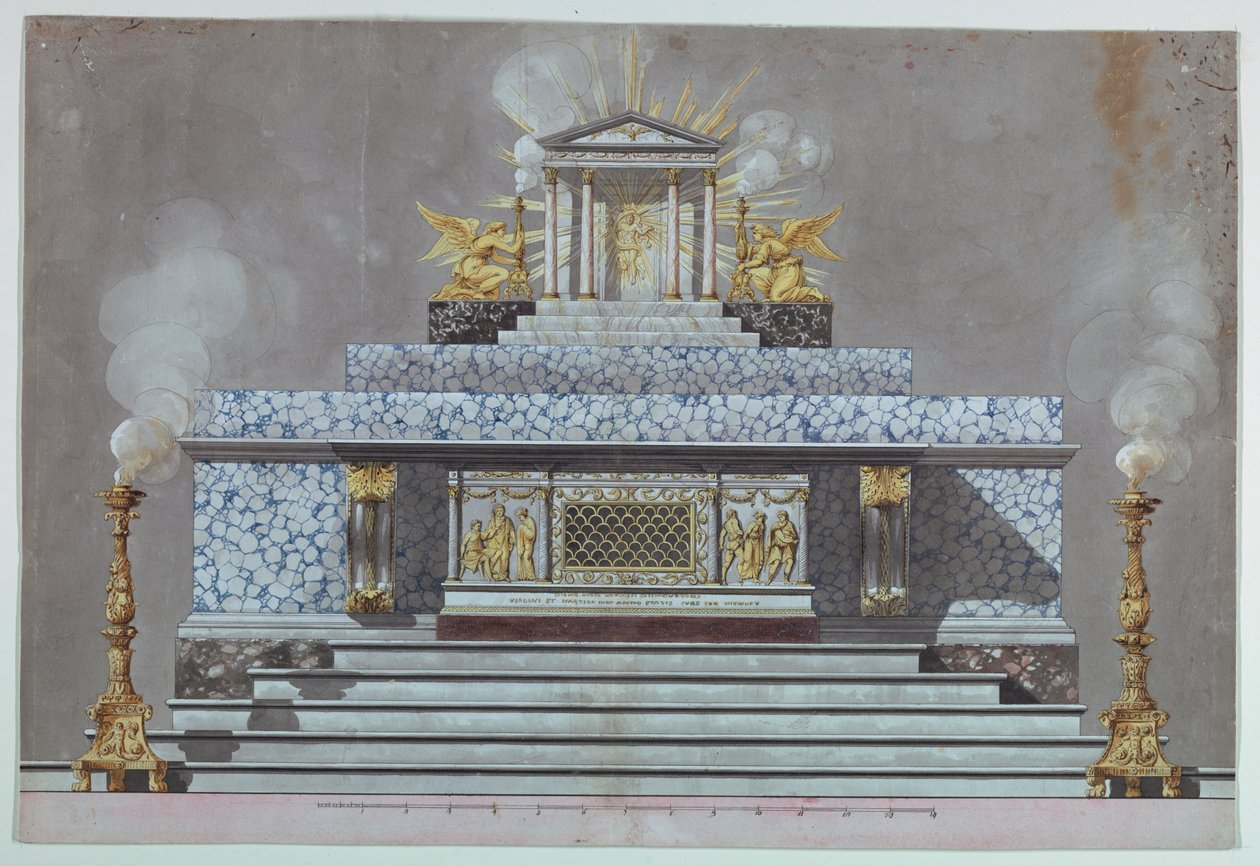 Altar Dedicated to a Virgin Martyr [St. Lucy?] by Unknown, Italian