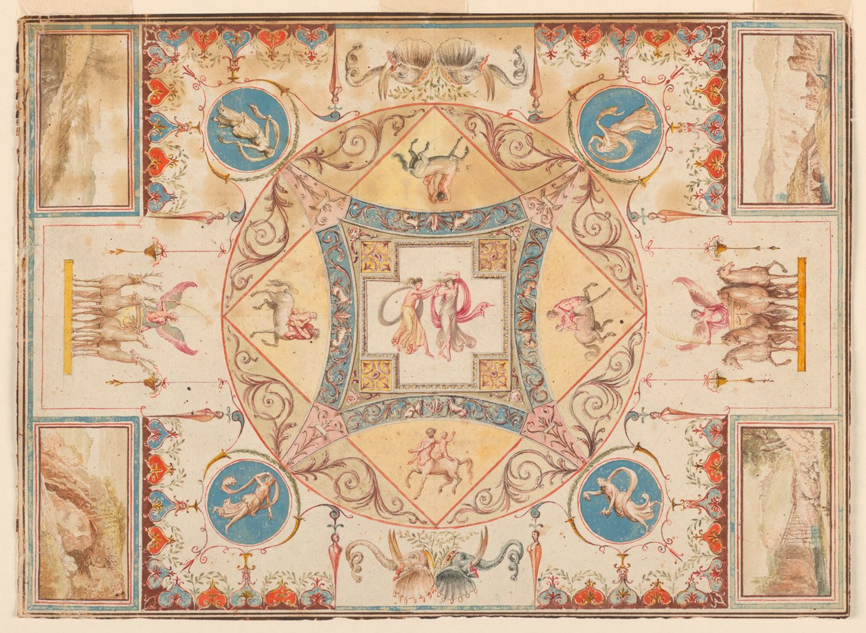 Drawing, Ceiling in Hadrian