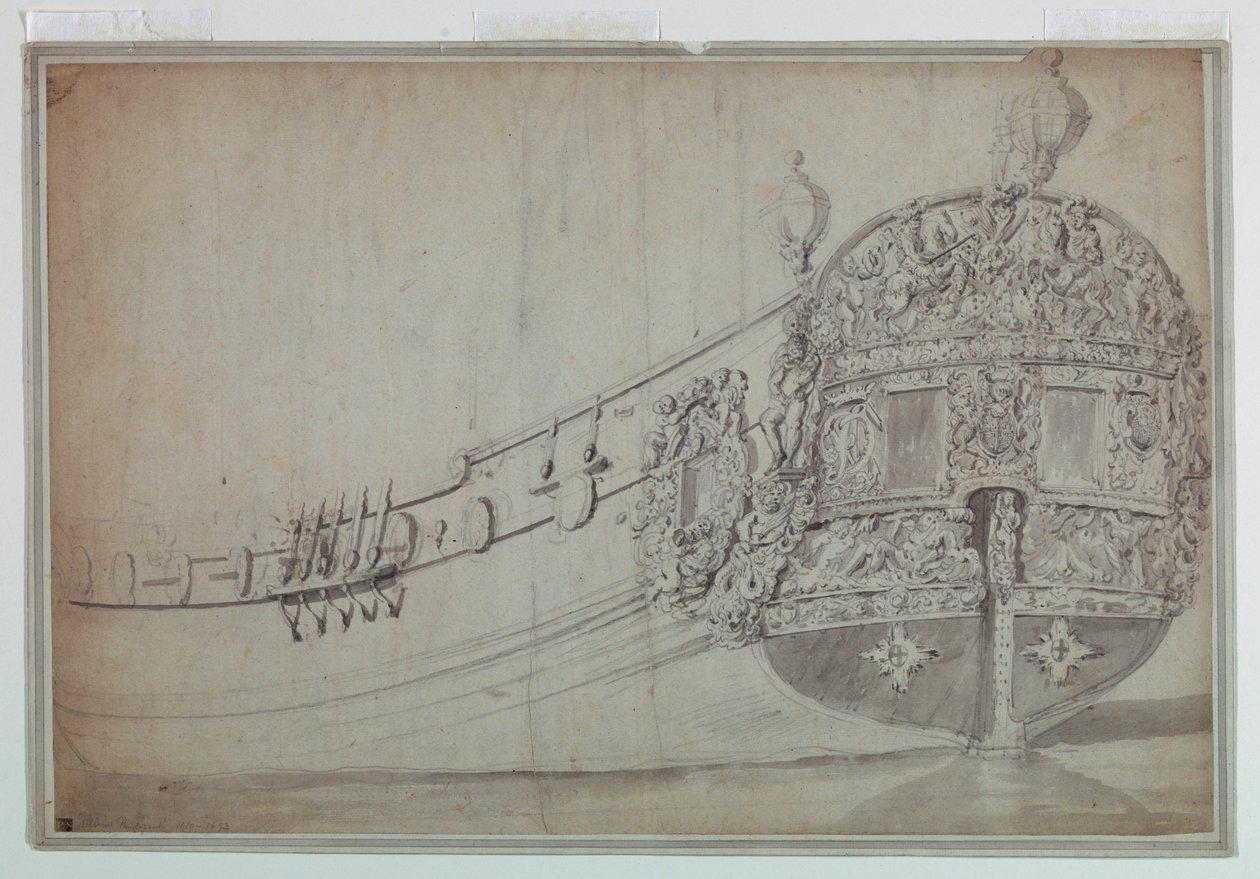 Decorative Design for the Stern of a Ship by Unknown artistUnknown artist