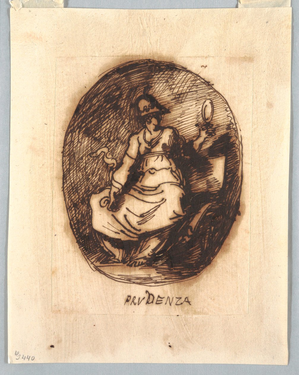 Decorative Project with Prudence in Oval by Unknown artistUnknown artist