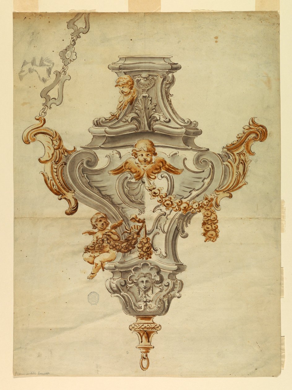 Design for a Censer, early 18th century by Unknown artistUnknown artist