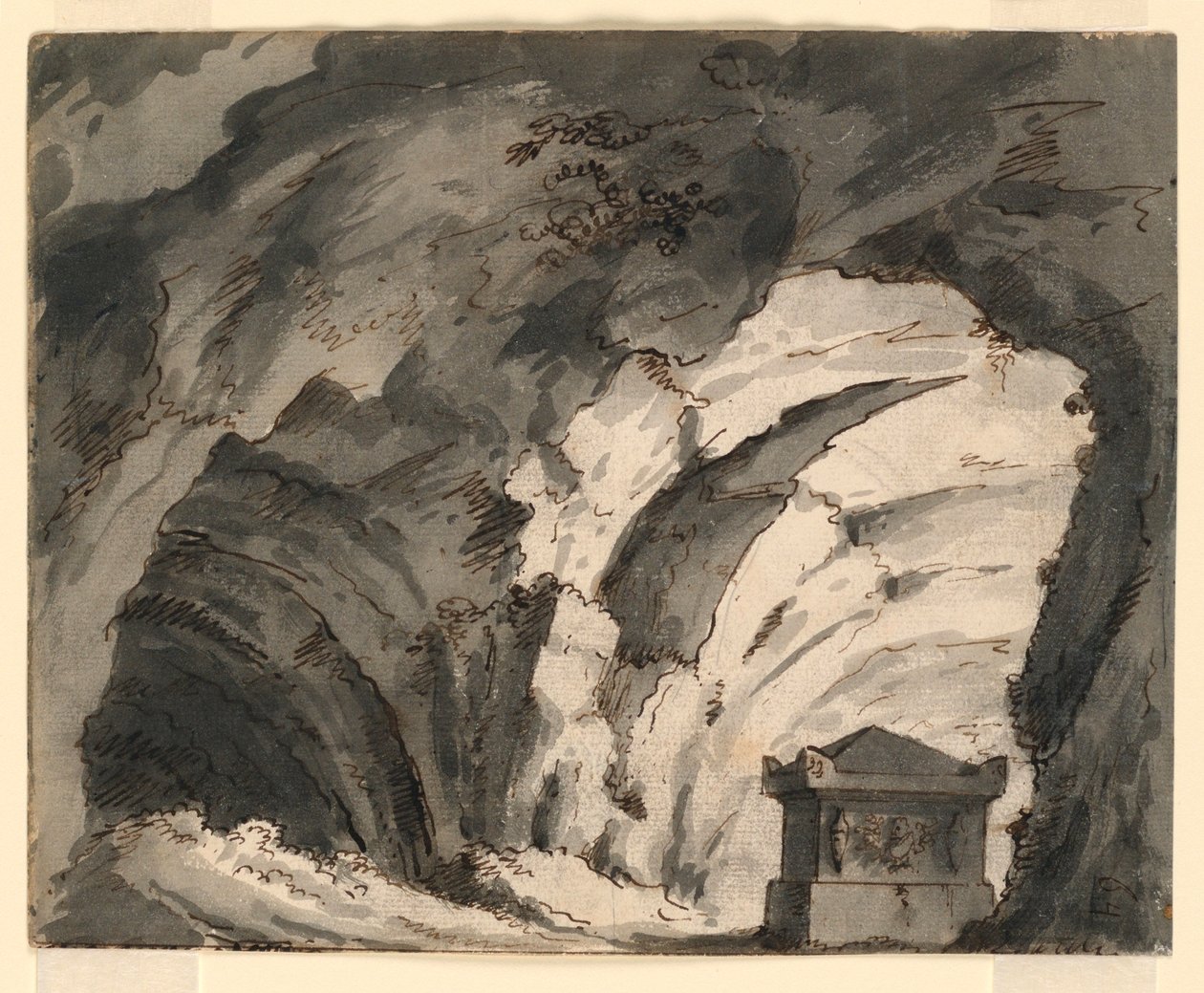 Stage Design, Tomb in a Cave, Early 19th Century by Unknown artistUnknown artist
