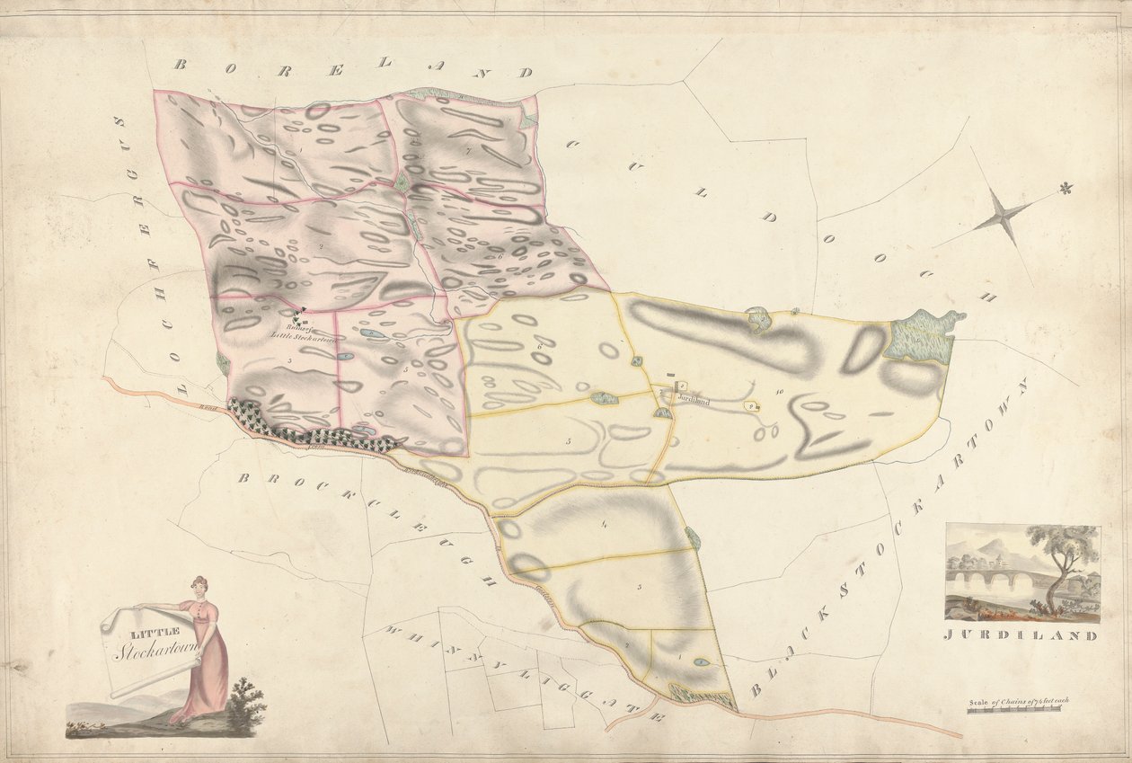 A Collection of Surveys of Scottish Estates of the Earl of Selkirk: Little Stockartown and Jurdiland by Unknown artist
