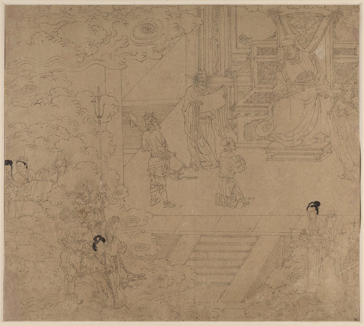Album of Daoist and Buddhist Themes: Kings of Hells: Leaf 32 by Unknown artist