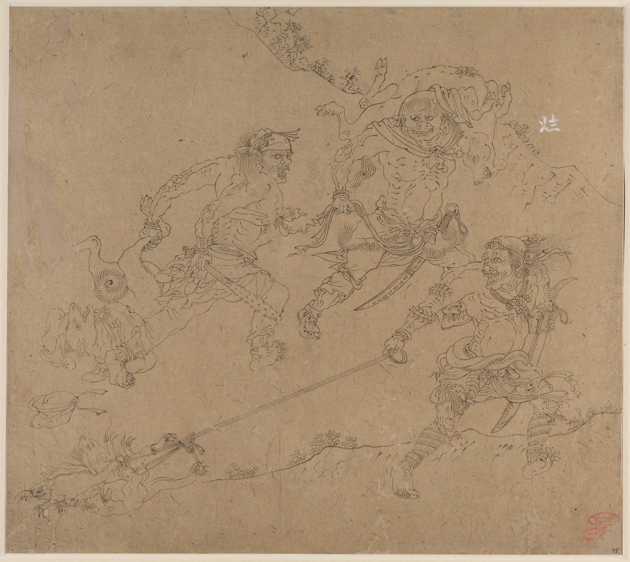 Album of Daoist and Buddhist Themes: Search the Mountain: Leaf 48 by Unknown artist