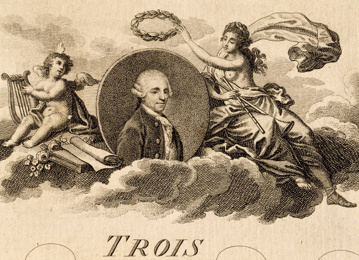 Allegory of Franz Joseph Haydn on Title Page of Score for Three Quartets, Opus 75, Book I by Unknown artist