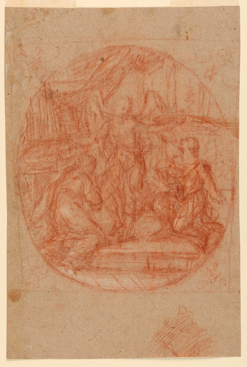 Angel Crowning a Couple by Unknown artist