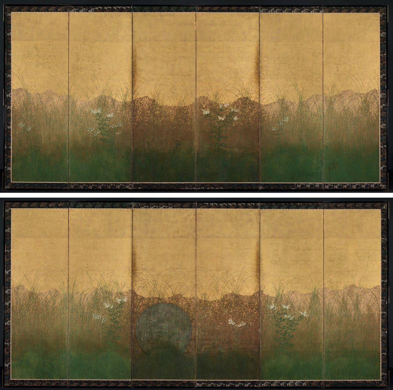Autumn Evening with Full Moon on Musashino Plain by Unknown artist