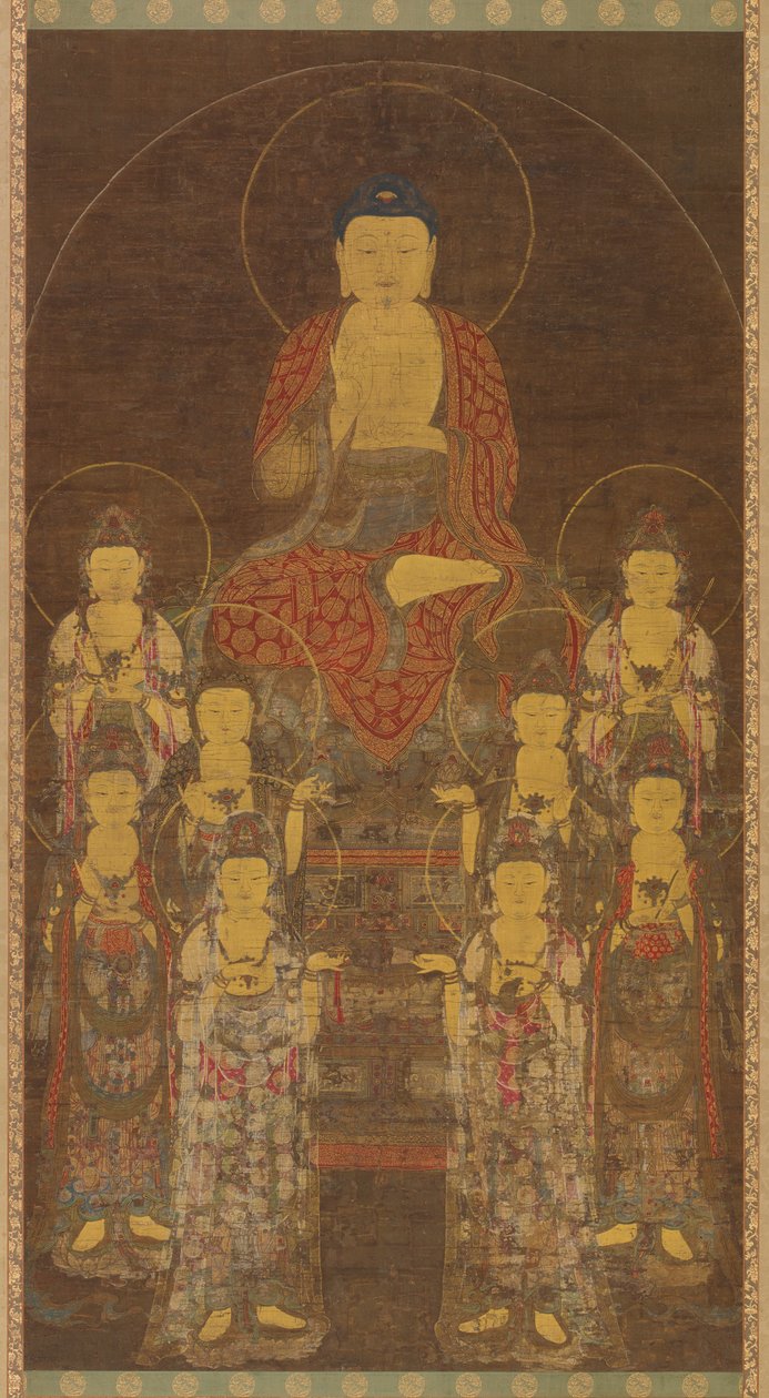 Buddha Amitabha (Amita) and the Eight Great Bodhisattvas by Unknown artist