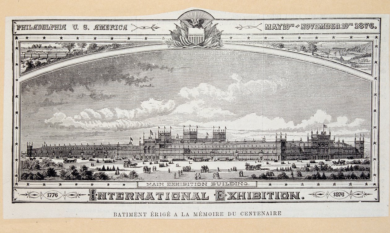 Building erected in the memory of the centenary (1776-1876) at the Philadelphia International Exhibition by Unknown artist